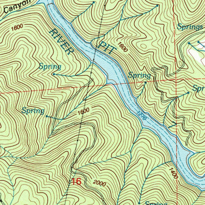 United States Geological Survey Roaring Creek, CA (1998, 24000-Scale) digital map