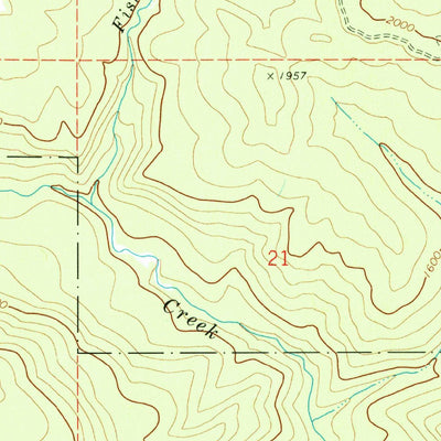 United States Geological Survey Roaring Creek, OR (1979, 24000-Scale) digital map