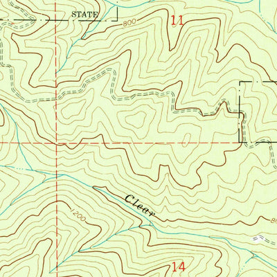 United States Geological Survey Roaring Creek, OR (1979, 24000-Scale) digital map