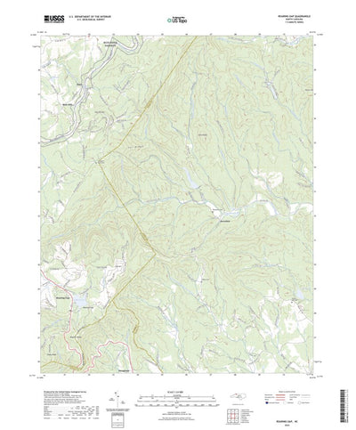 United States Geological Survey Roaring Gap, NC (2022, 24000-Scale) digital map