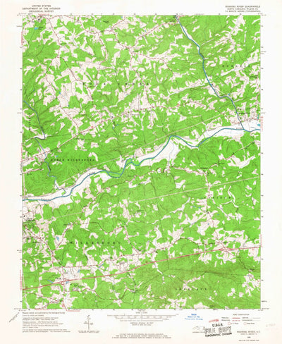 United States Geological Survey Roaring River, NC (1966, 24000-Scale) digital map