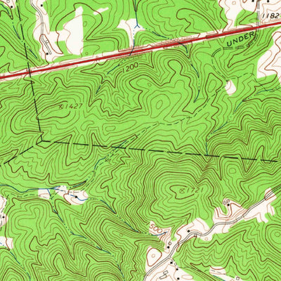 United States Geological Survey Roaring River, NC (1966, 24000-Scale) digital map