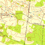 United States Geological Survey Roaring Spring, KY-TN (1951, 24000-Scale) digital map