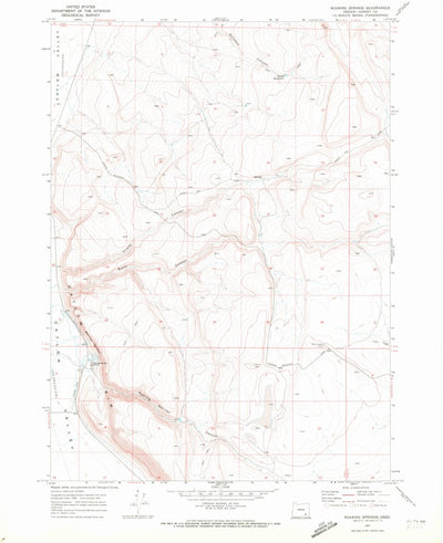 United States Geological Survey Roaring Springs, OR (1967, 24000-Scale) digital map
