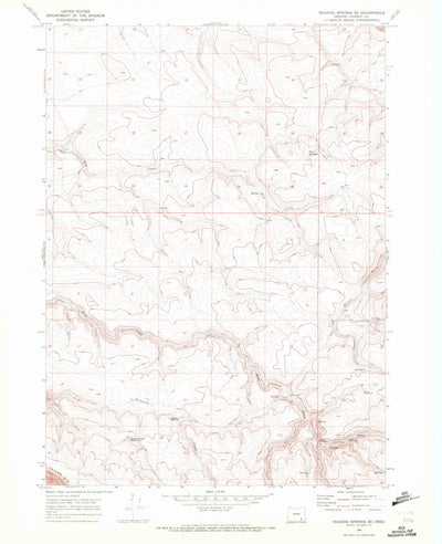 United States Geological Survey Roaring Springs SE, OR (1968, 24000-Scale) digital map