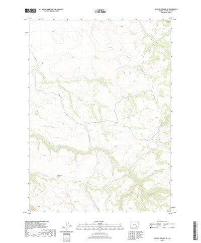 United States Geological Survey Roaring Springs SE, OR (2020, 24000-Scale) digital map