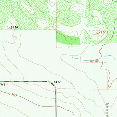 United States Geological Survey Roaring Springs, TX (1968, 24000-Scale) digital map
