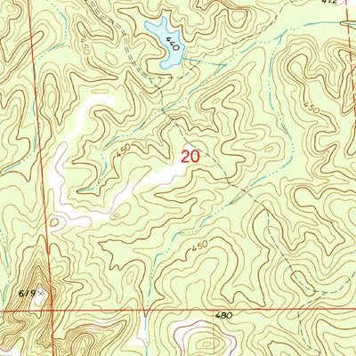 United States Geological Survey Roba, AL (1973, 24000-Scale) digital map