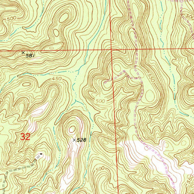 United States Geological Survey Roba, AL (1973, 24000-Scale) digital map