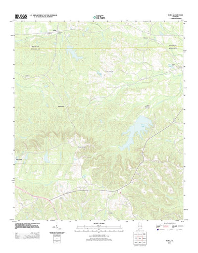 United States Geological Survey Roba, AL (2011, 24000-Scale) digital map
