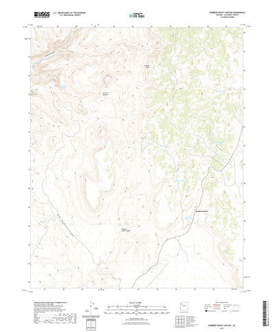 United States Geological Survey Robbers Roost Canyon, AZ (2021, 24000-Scale) digital map