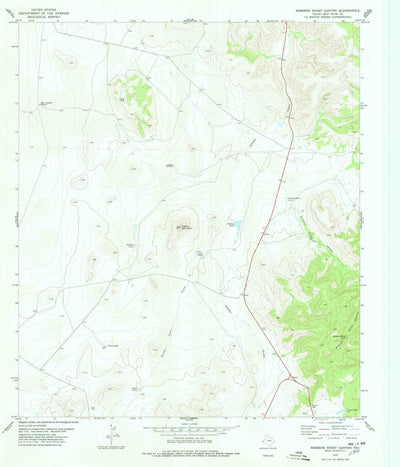 United States Geological Survey Robbers Roost Canyon, TX (1978, 24000-Scale) digital map