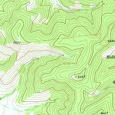 United States Geological Survey Robbers Roost Canyon, TX (1978, 24000-Scale) digital map