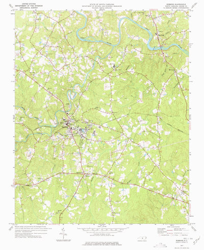 United States Geological Survey Robbins, NC (1977, 24000-Scale) digital map