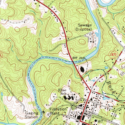 United States Geological Survey Robbins, NC (1977, 24000-Scale) digital map