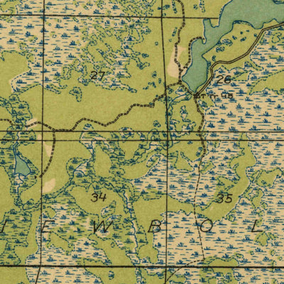 United States Geological Survey Robbins, WI (1930, 48000-Scale) digital map