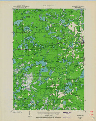 United States Geological Survey Robbins, WI (1938, 48000-Scale) digital map