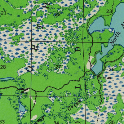 United States Geological Survey Robbins, WI (1938, 48000-Scale) digital map