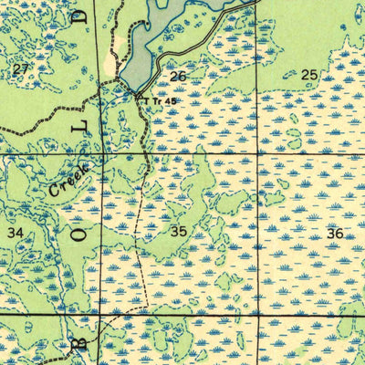 United States Geological Survey Robbins, WI (1945, 48000-Scale) digital map