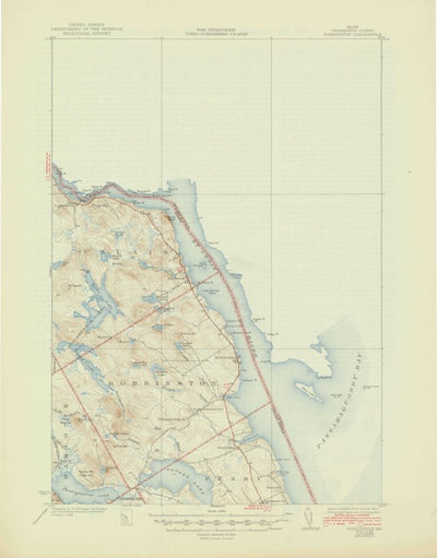 United States Geological Survey Robbinston, ME (1931, 62500-Scale) digital map