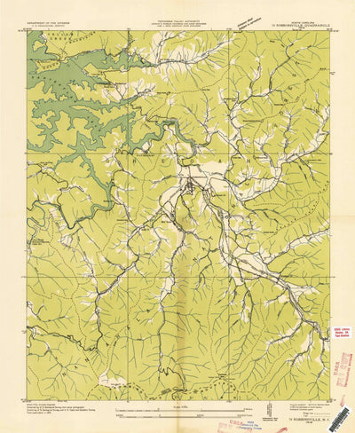 United States Geological Survey Robbinsville, NC (1935, 24000-Scale) digital map