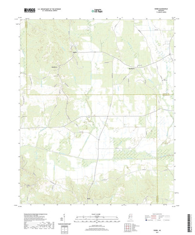 United States Geological Survey Robbs, MS (2021, 24000-Scale) digital map