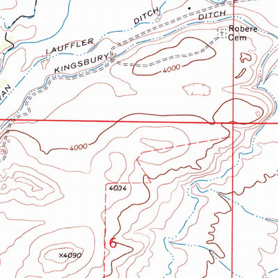 United States Geological Survey Robere, MT (1968, 24000-Scale) digital map