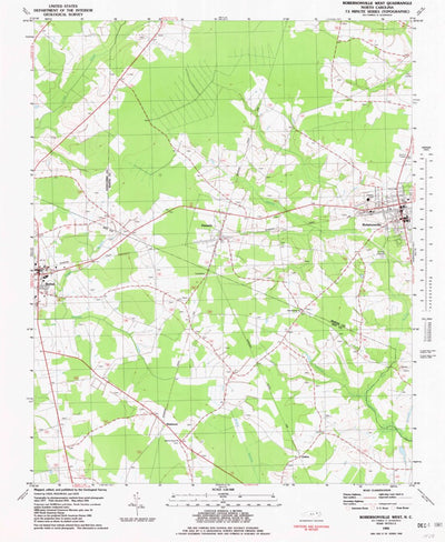 United States Geological Survey Robersonville West, NC (1981, 24000-Scale) digital map