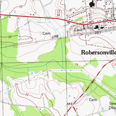 United States Geological Survey Robersonville West, NC (1981, 24000-Scale) digital map