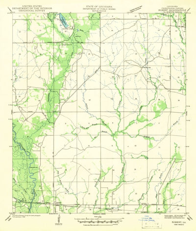 United States Geological Survey Robert, LA (1942, 31680-Scale) digital map