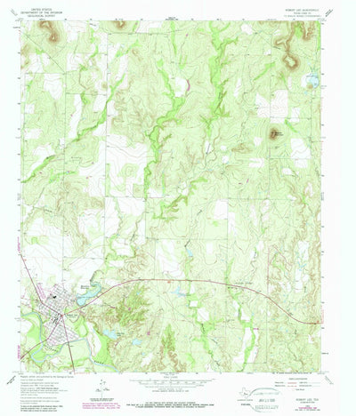 United States Geological Survey Robert Lee, TX (1963, 24000-Scale) digital map