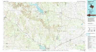 United States Geological Survey Robert Lee, TX (1986, 100000-Scale) digital map