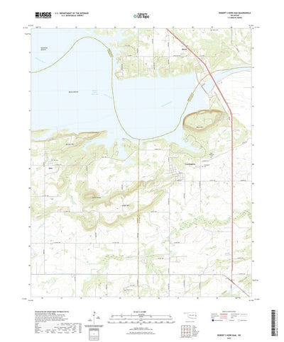 United States Geological Survey Robert S Kerr Dam, OK (2022, 24000-Scale) digital map