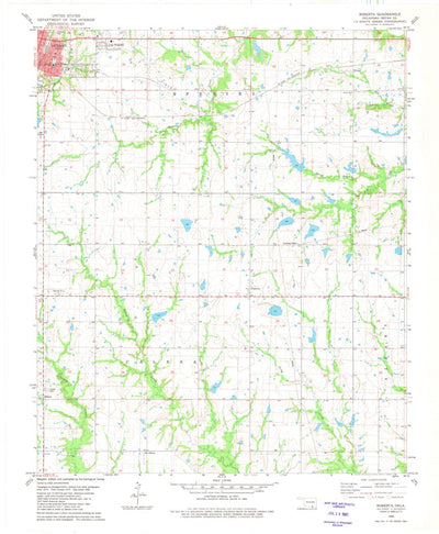 United States Geological Survey Roberta, OK (1980, 24000-Scale) digital map