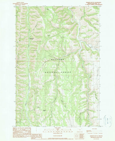 United States Geological Survey Roberts Butte, OR (1990, 24000-Scale) digital map