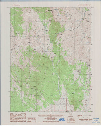 United States Geological Survey Roberts Creek Mountain, NV (1986, 24000-Scale) digital map
