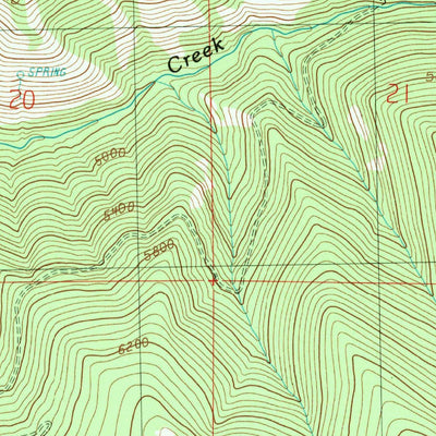 United States Geological Survey Roberts Creek, OR (1988, 24000-Scale) digital map