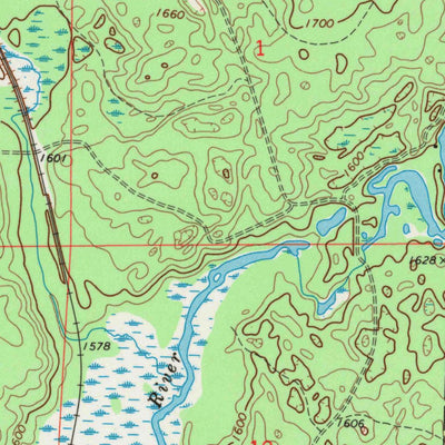 United States Geological Survey Roberts Lake, WI (1973, 24000-Scale) digital map