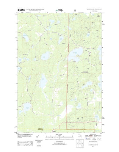 United States Geological Survey Roberts Lake, WI (2013, 24000-Scale) digital map