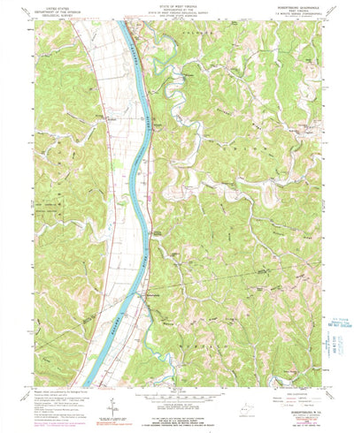 United States Geological Survey Robertsburg, WV (1958, 24000-Scale) digital map