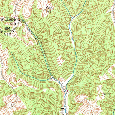 United States Geological Survey Robertsburg, WV (1958, 24000-Scale) digital map