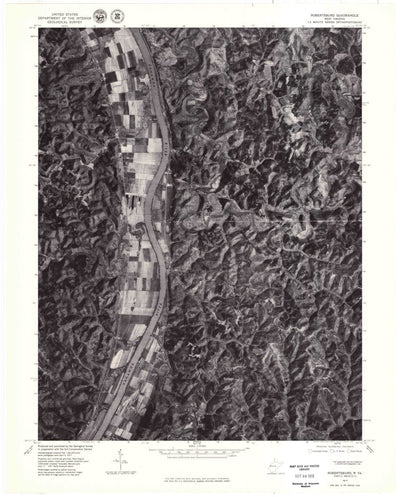 United States Geological Survey Robertsburg, WV (1977, 24000-Scale) digital map