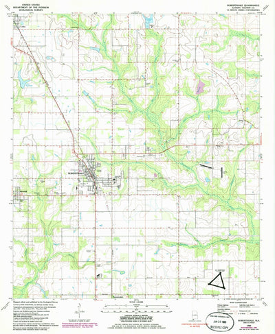 United States Geological Survey Robertsdale, AL (1980, 24000-Scale) digital map