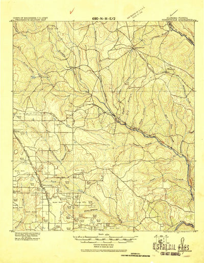 United States Geological Survey Robertsdale, AL-FL (1920, 62500-Scale) digital map