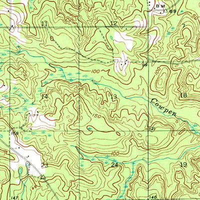 United States Geological Survey Robertsdale, AL-FL (1941, 62500-Scale) digital map