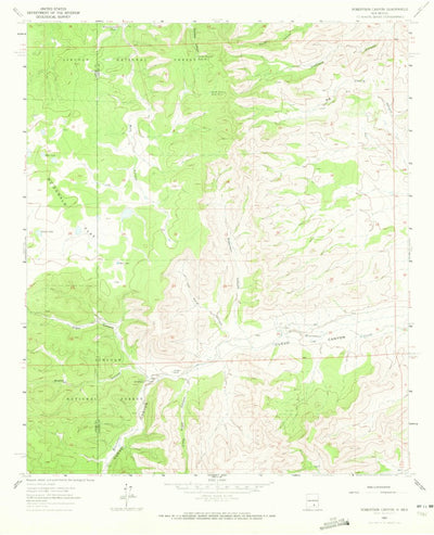 United States Geological Survey Robertson Canyon, NM (1963, 24000-Scale) digital map