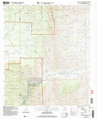 United States Geological Survey Robertson Canyon, NM (2004, 24000-Scale) digital map