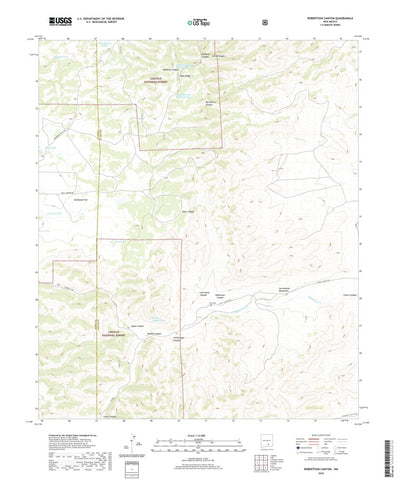 United States Geological Survey Robertson Canyon, NM (2020, 24000-Scale) digital map