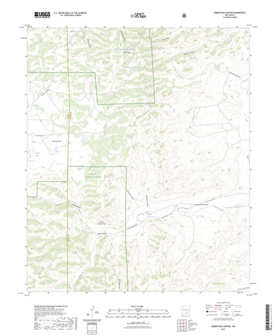 United States Geological Survey Robertson Canyon, NM (2023, 24000-Scale) digital map