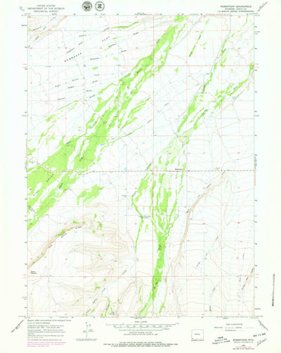 United States Geological Survey Robertson, WY (1964, 24000-Scale) digital map
